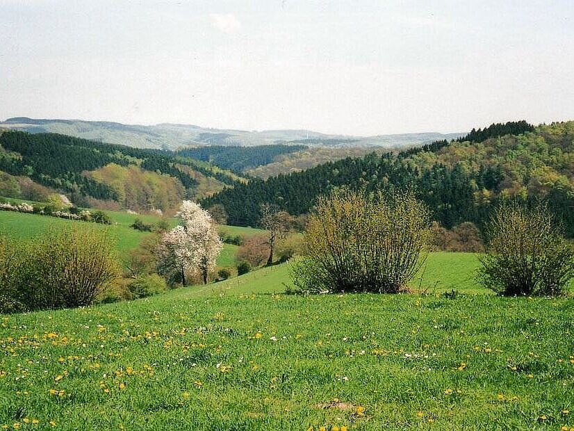 Blick vom Krägeloher Berg in Breckerfeld.