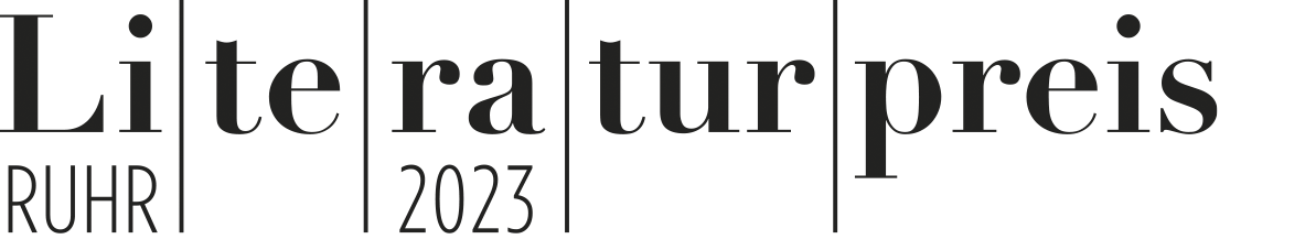  Logo mit Schriftzug Literaturpeis Ruhr 2023 
