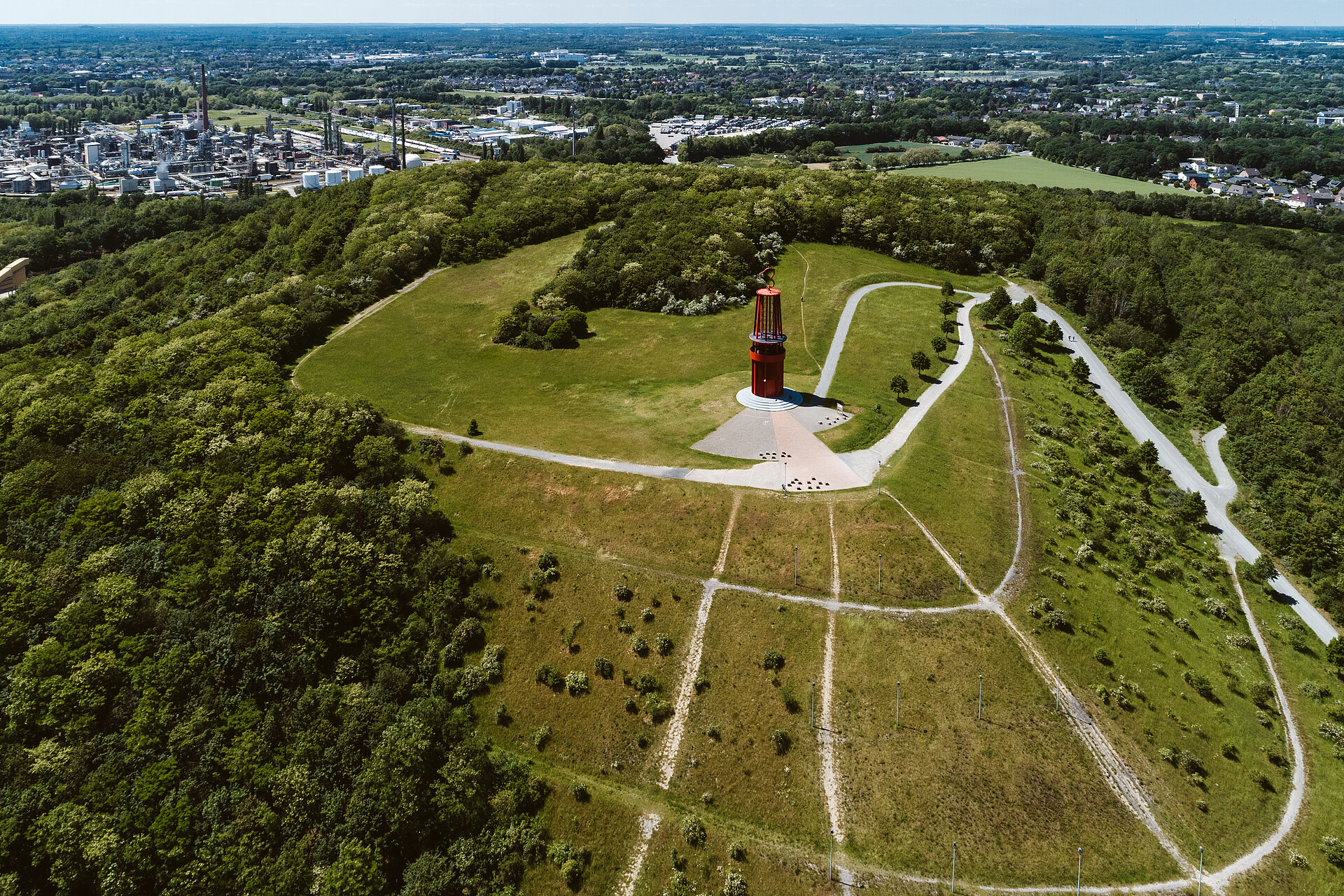 Die Halde Rheinpreußen in Moers.