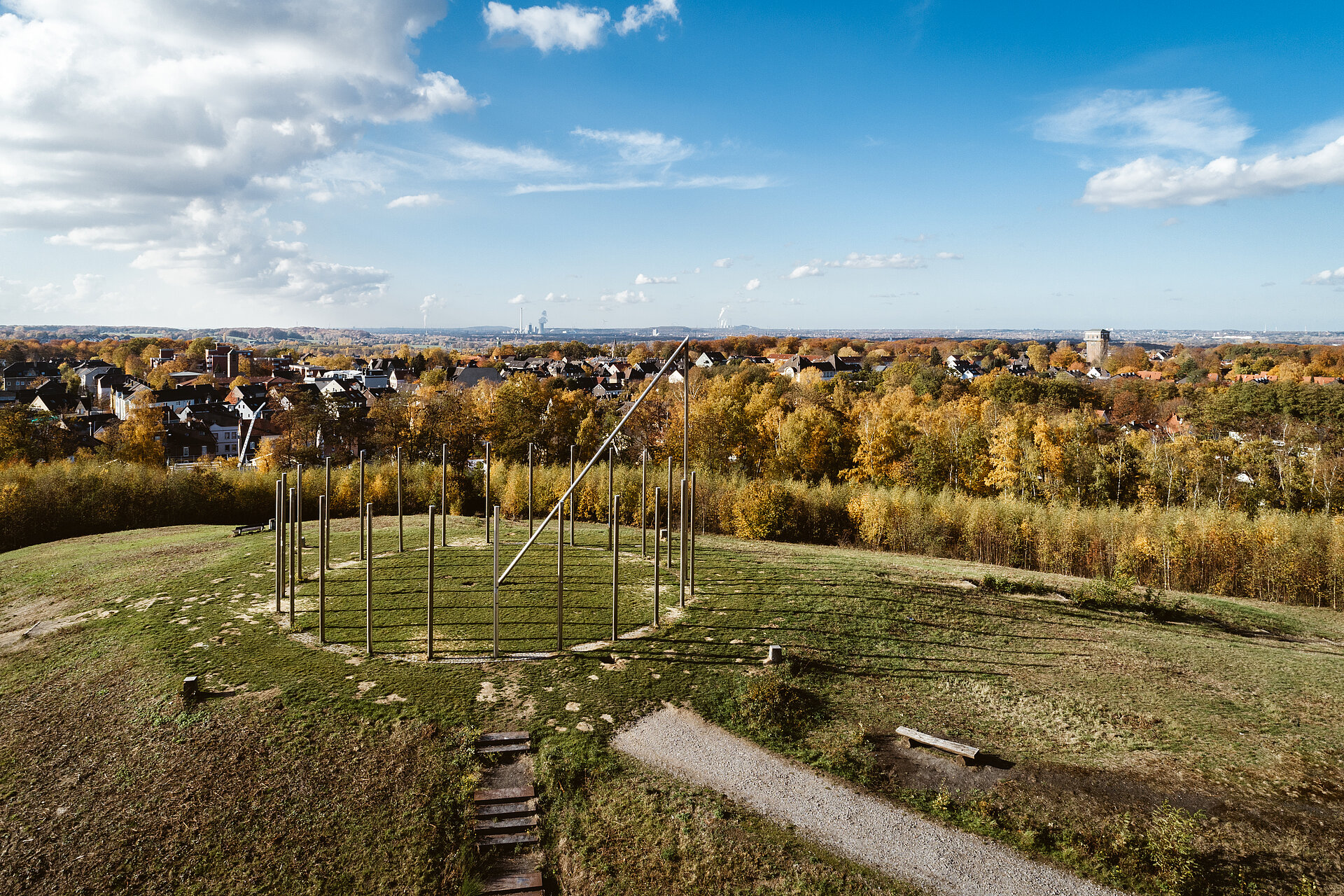 Sonnenuhr auf der Halde Schwerin.