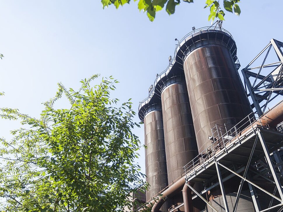 Im Landschaftspark Duisburg-Nord, Ankerpunkt der Route Industriekultur.