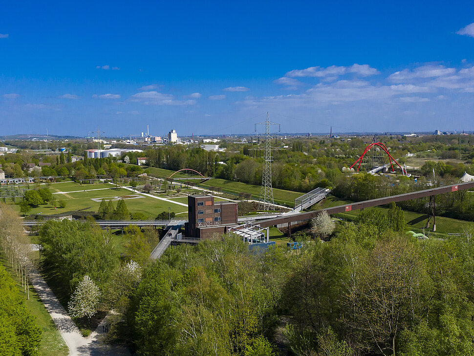 Der Gelsenkirchener Zukunftsgarten entsteht schwerpunktmäßig auf der Zukunftsinsel - im Bereich des Nordsternparks.