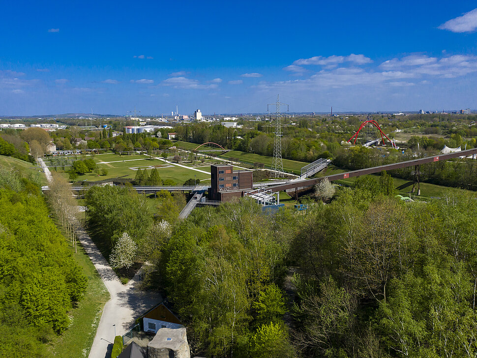 Der Gelsenkirchener Zukunftsgarten entsteht schwerpunktmäßig auf der Zukunftsinsel - im Bereich des Nordsternparks.