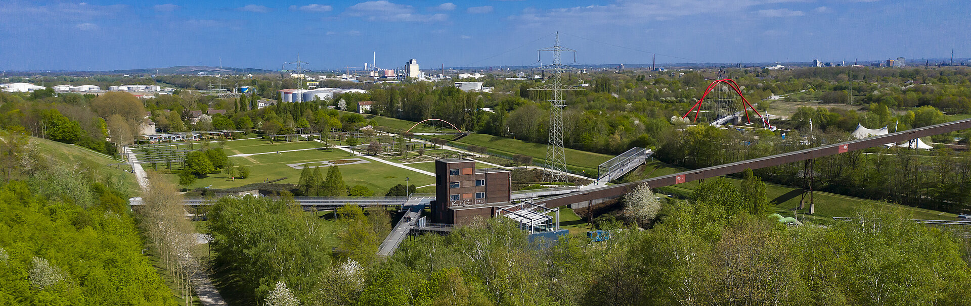 Der Gelsenkirchener Zukunftsgarten entsteht schwerpunktmäßig auf der Zukunftsinsel - im Bereich des Nordsternparks.