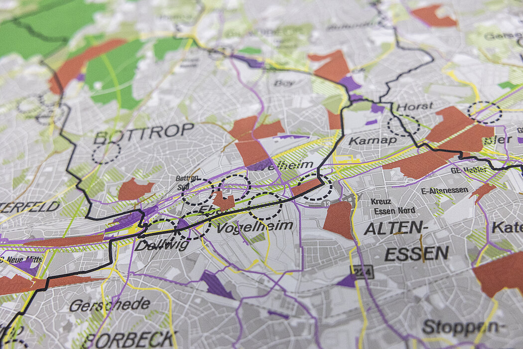 Kartenausschnitt von den potentielle Fördergebieten für ein chance.natur Projektantrag