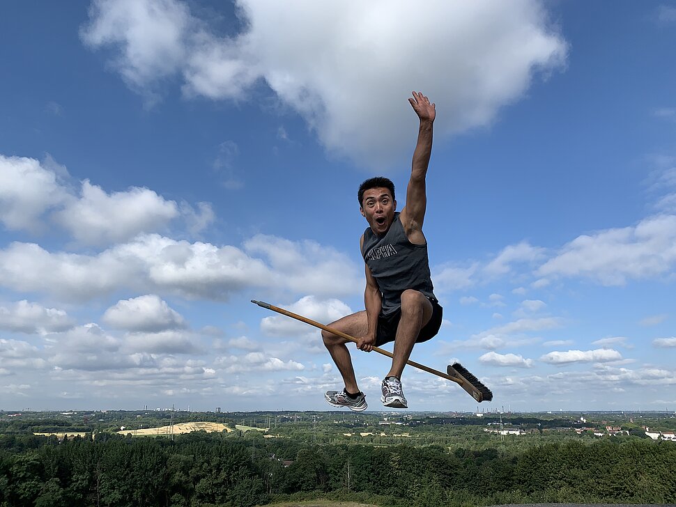 Das etwas andere "LUFT-Bild" auf der Halde Rheinelbe. 