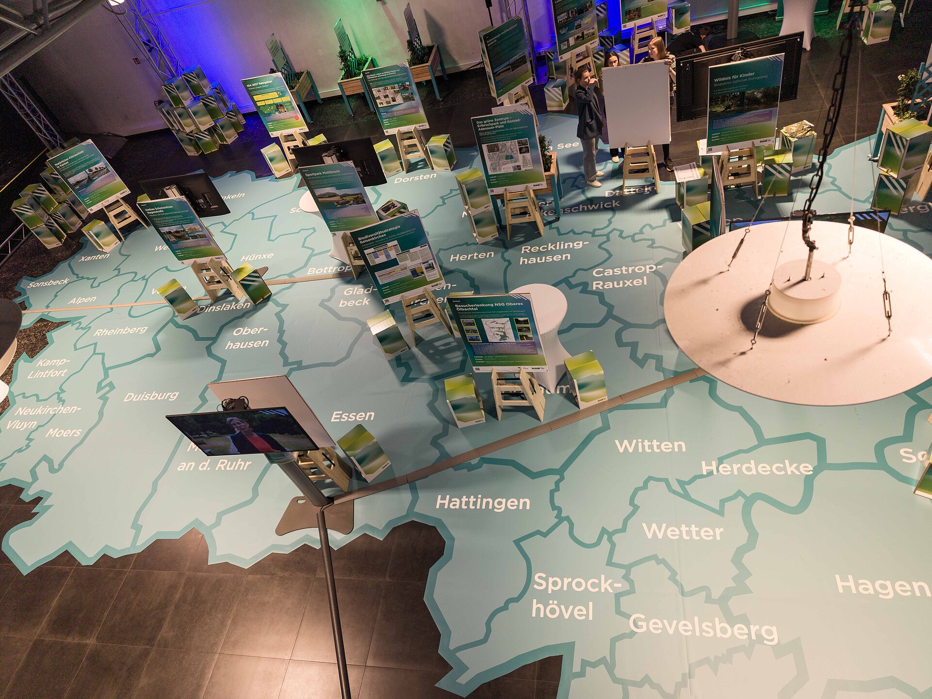 Marktstände auf dem Netzwerktag Grüne Infrastruktur, 2026.
