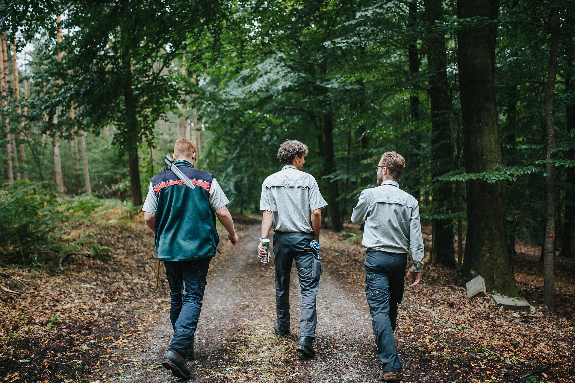 Mitarbeiter Ruhr Grün im Wald