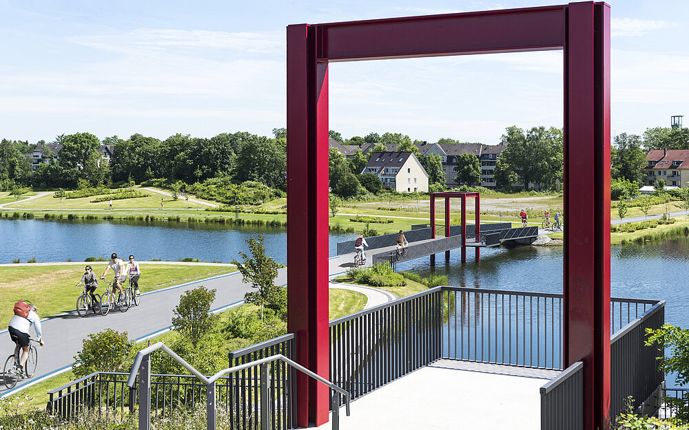 Niederfeldsee in Essen. Foto: AGFS/Obenaus