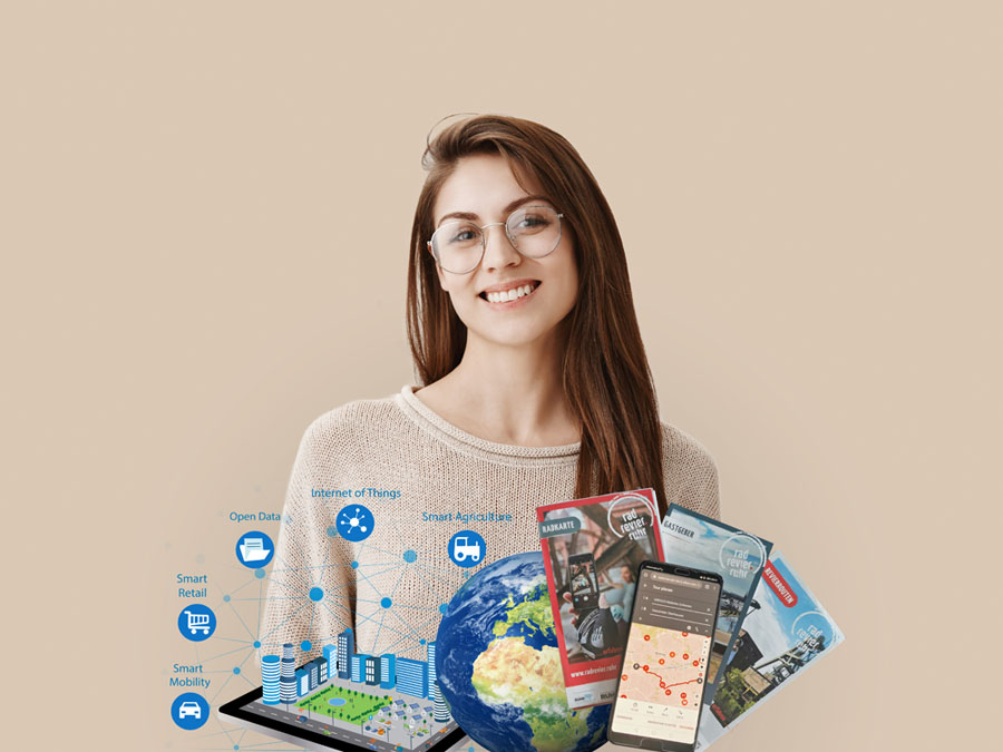 Collage - Ausbildungsberuf Geomatiker*in.