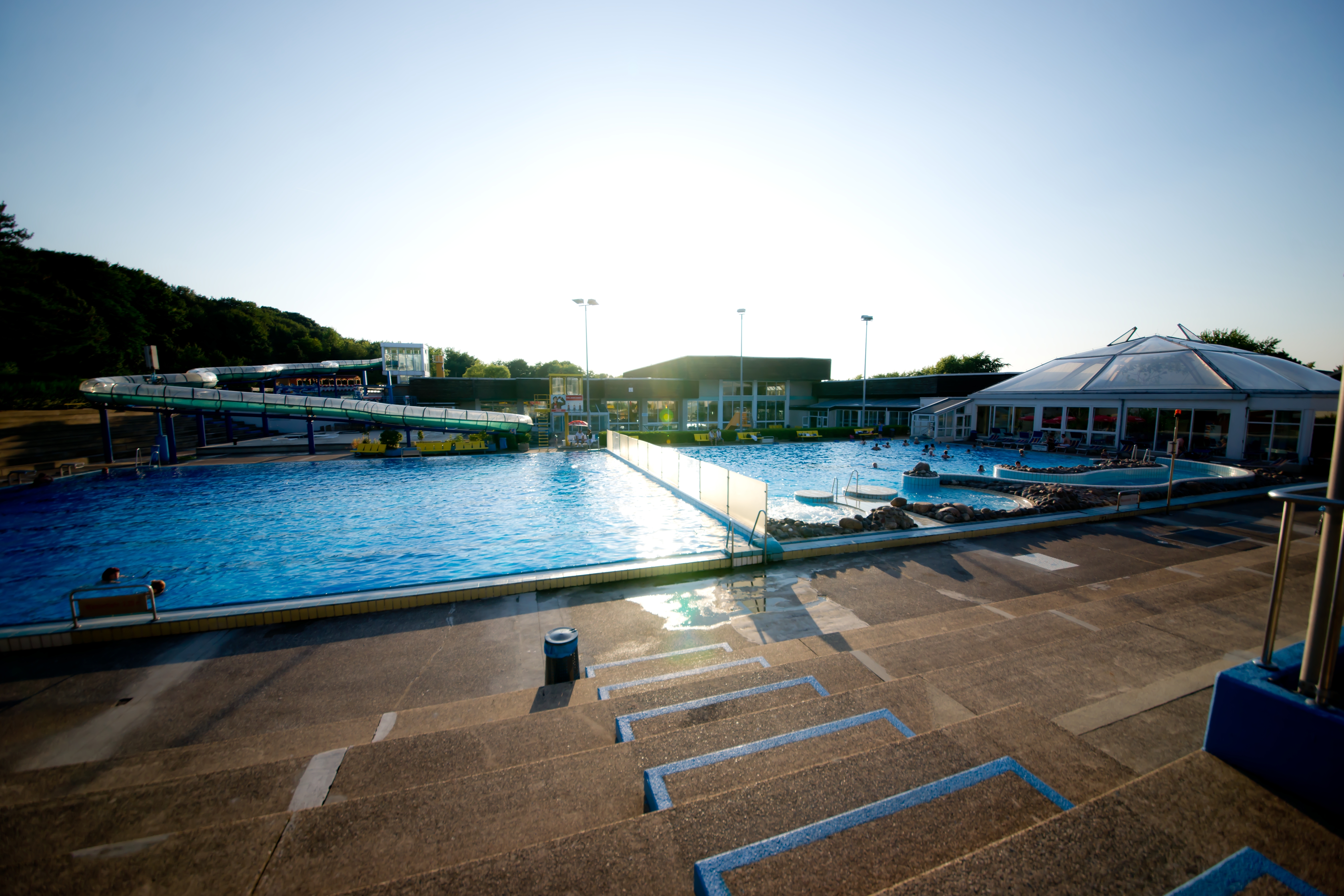 Freibad im LAGO - der Therme im Revierpark Gysenberg in Herne.