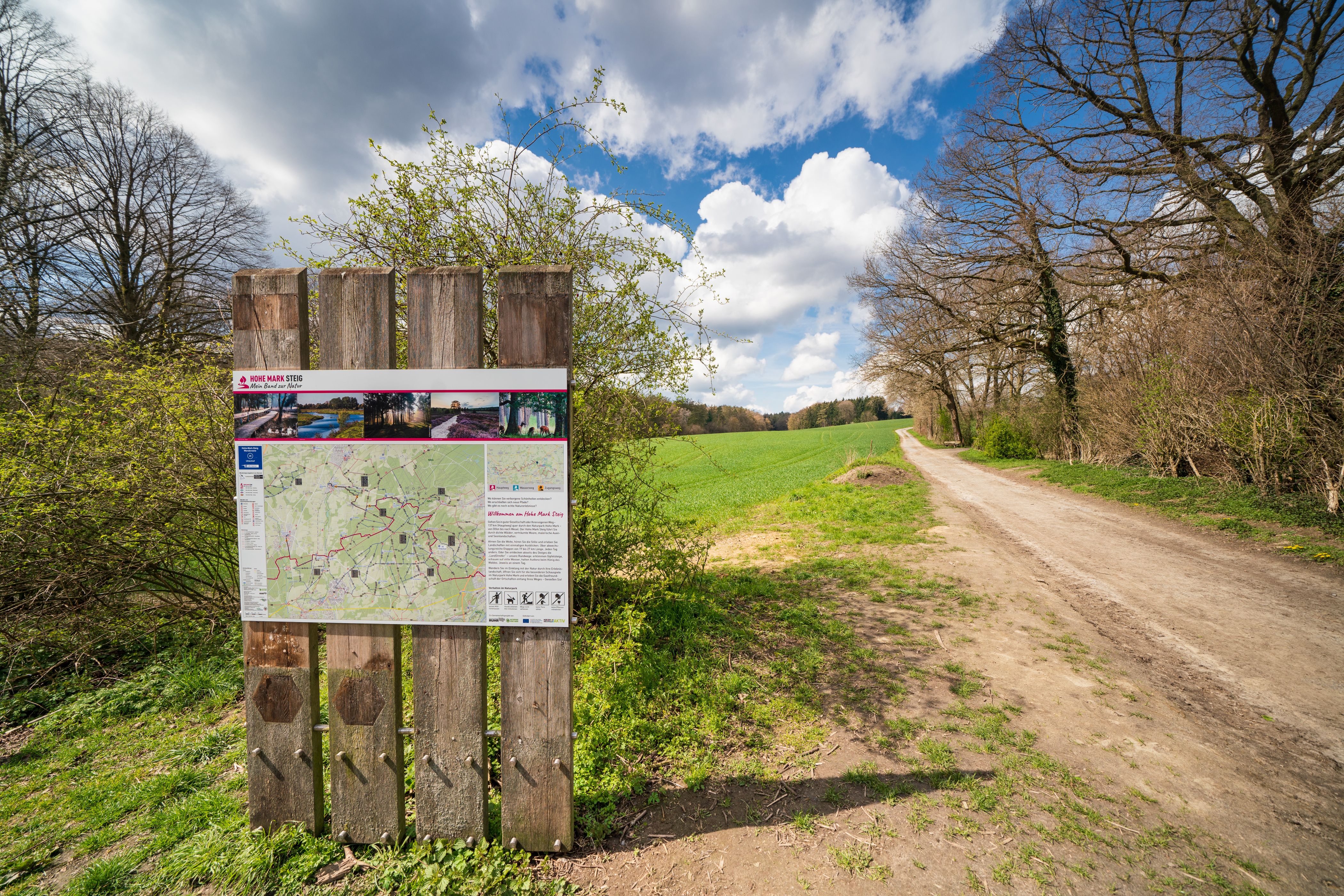 Fernwanderweg Hohe Mark Steig zwischen Olfen und Wesel - Ulmenhof.