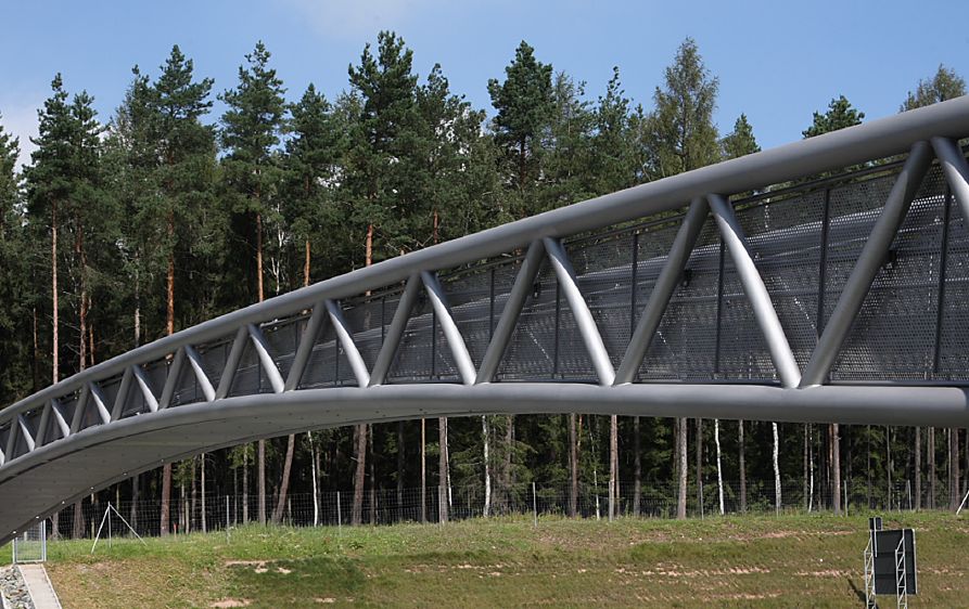 Neue Radwegebrücke - Mögliche Ausführung mit Rohrfachwerk. Foto: Stadt Hagen
