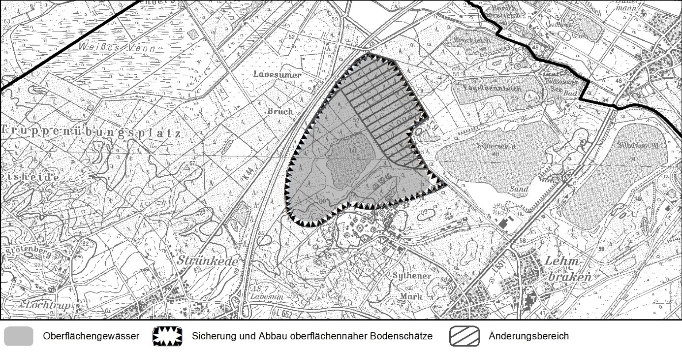  Topographische Karte des Gebiets der Stadt Haltern am See