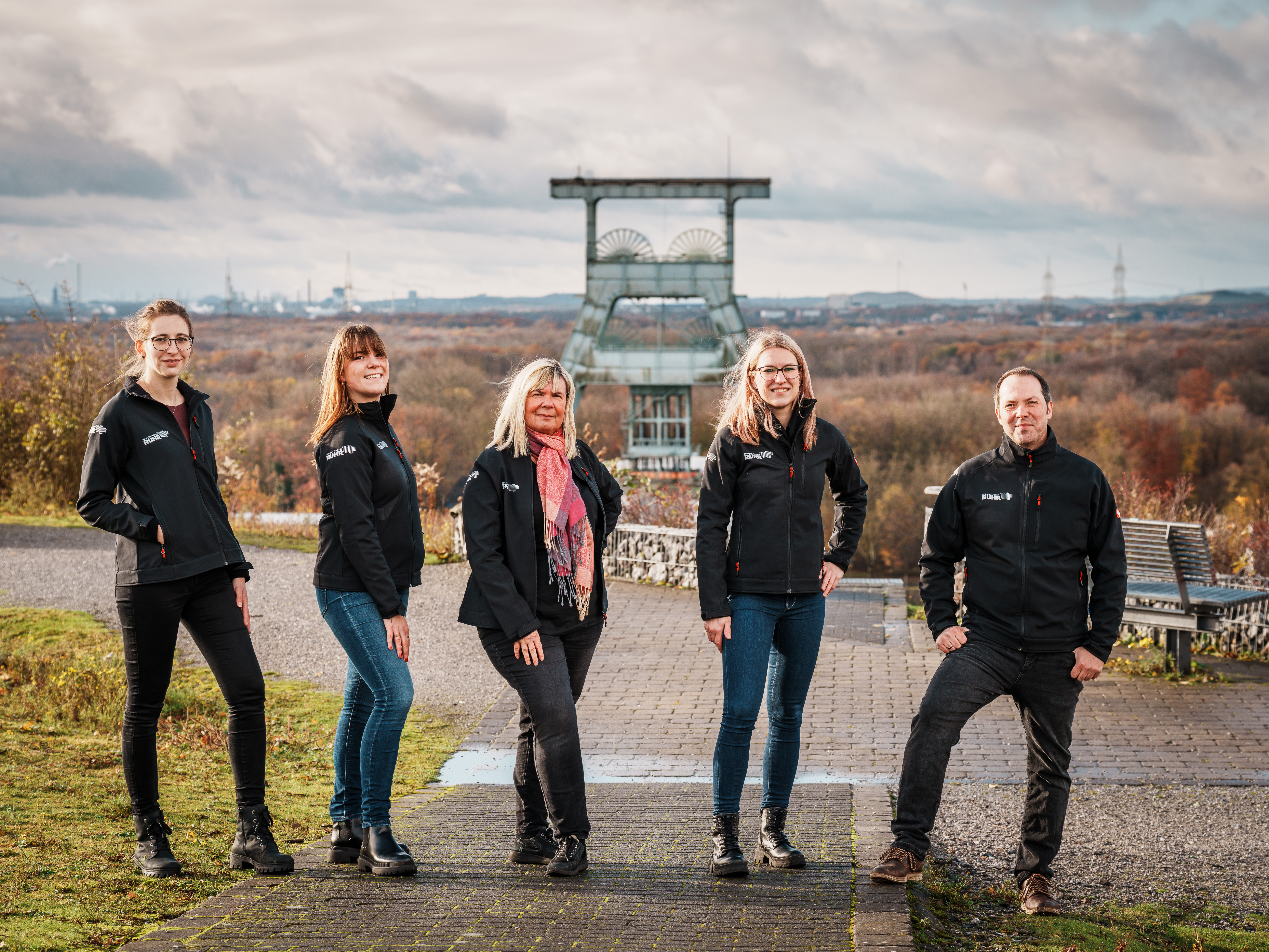 Gruppenfoto: Das Team des RVR-Besucherzentrums Hoheward. 