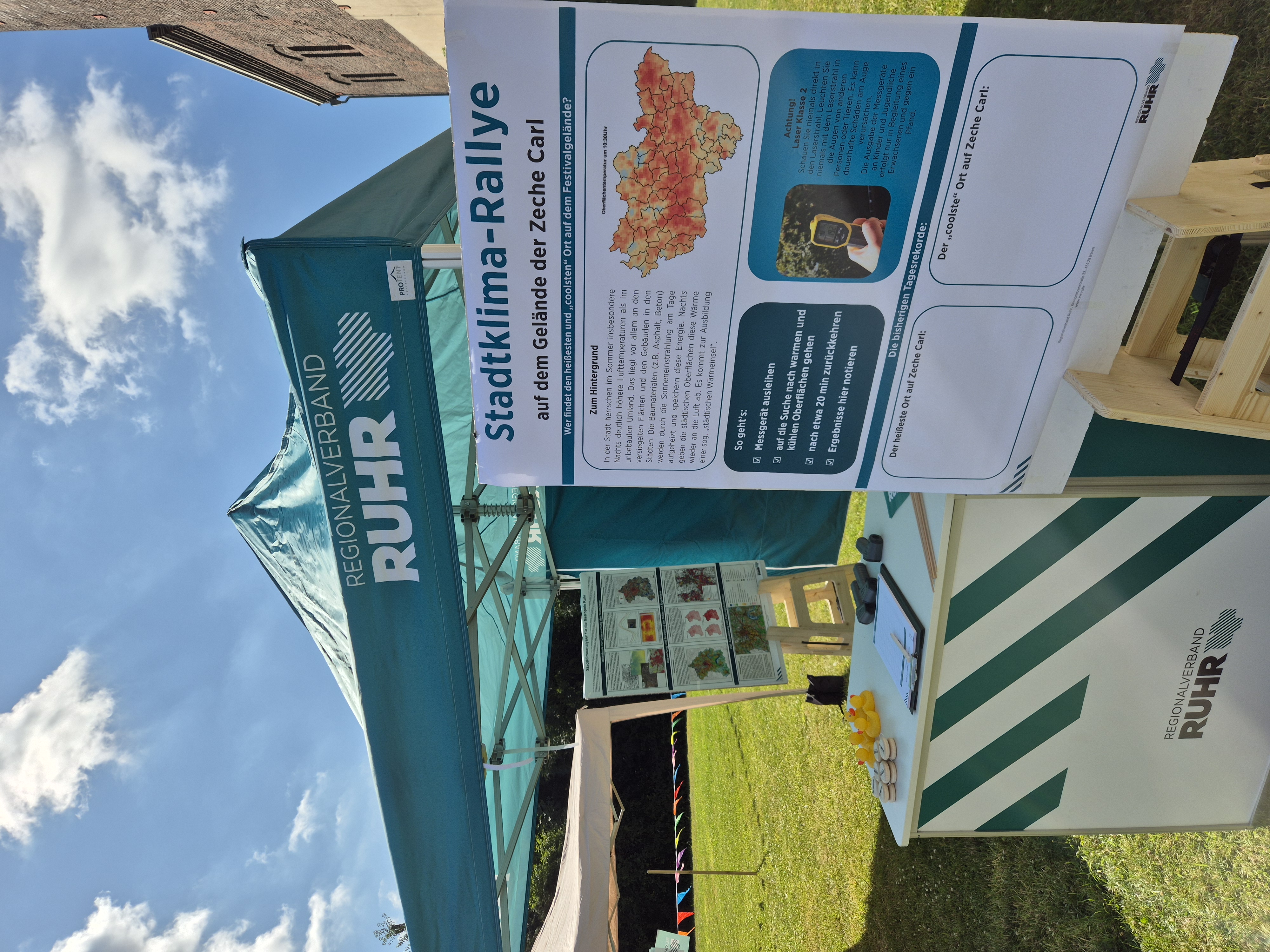 Stand beim Gutes Klima Festival 