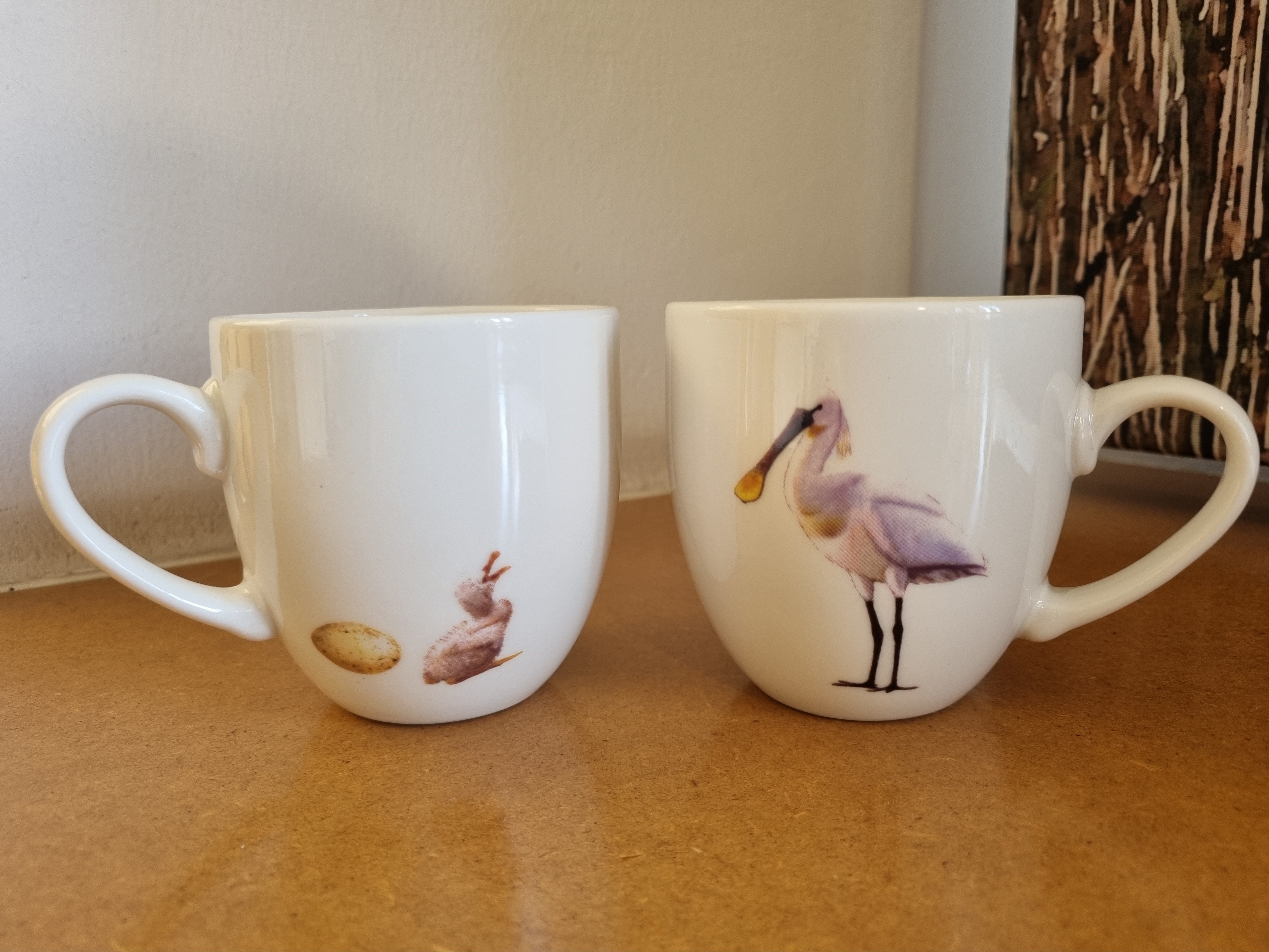 Tasse mit Löfflerzeichnung