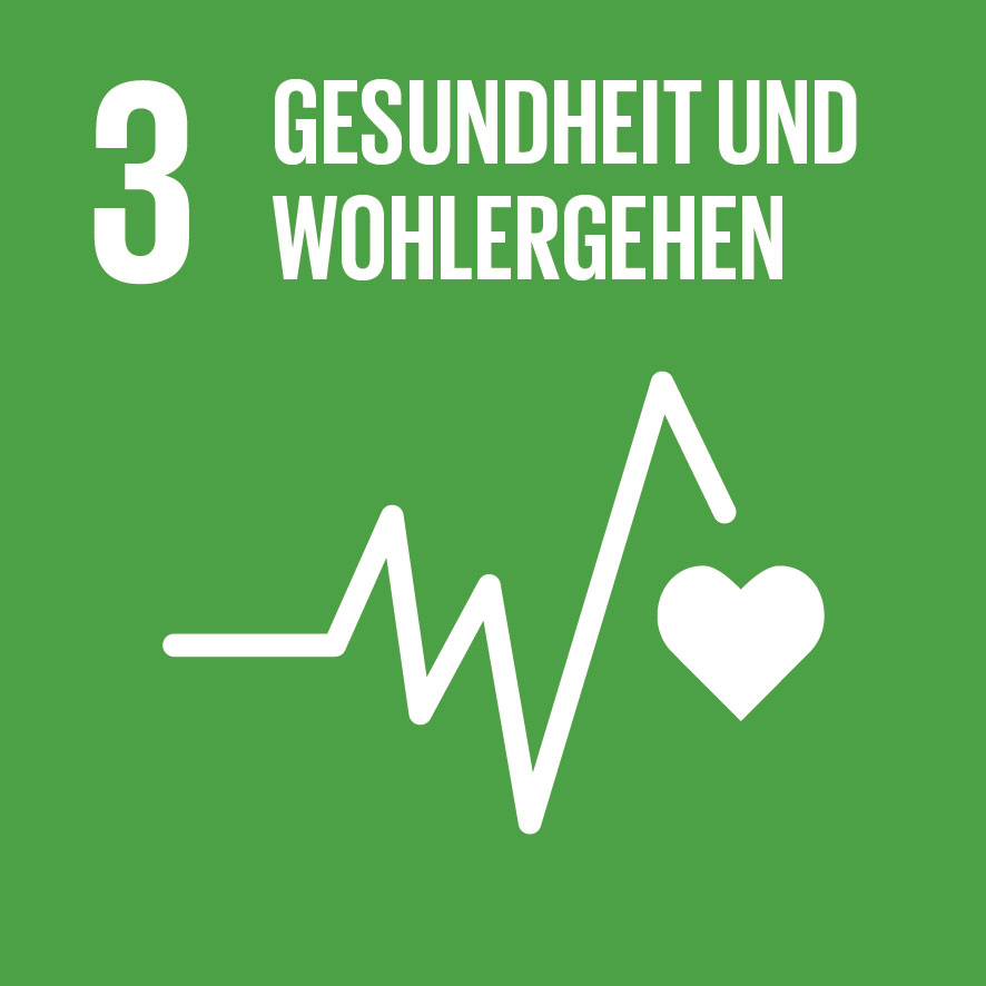 Ziel Nummer drei der Social Development Goals (SDGs)