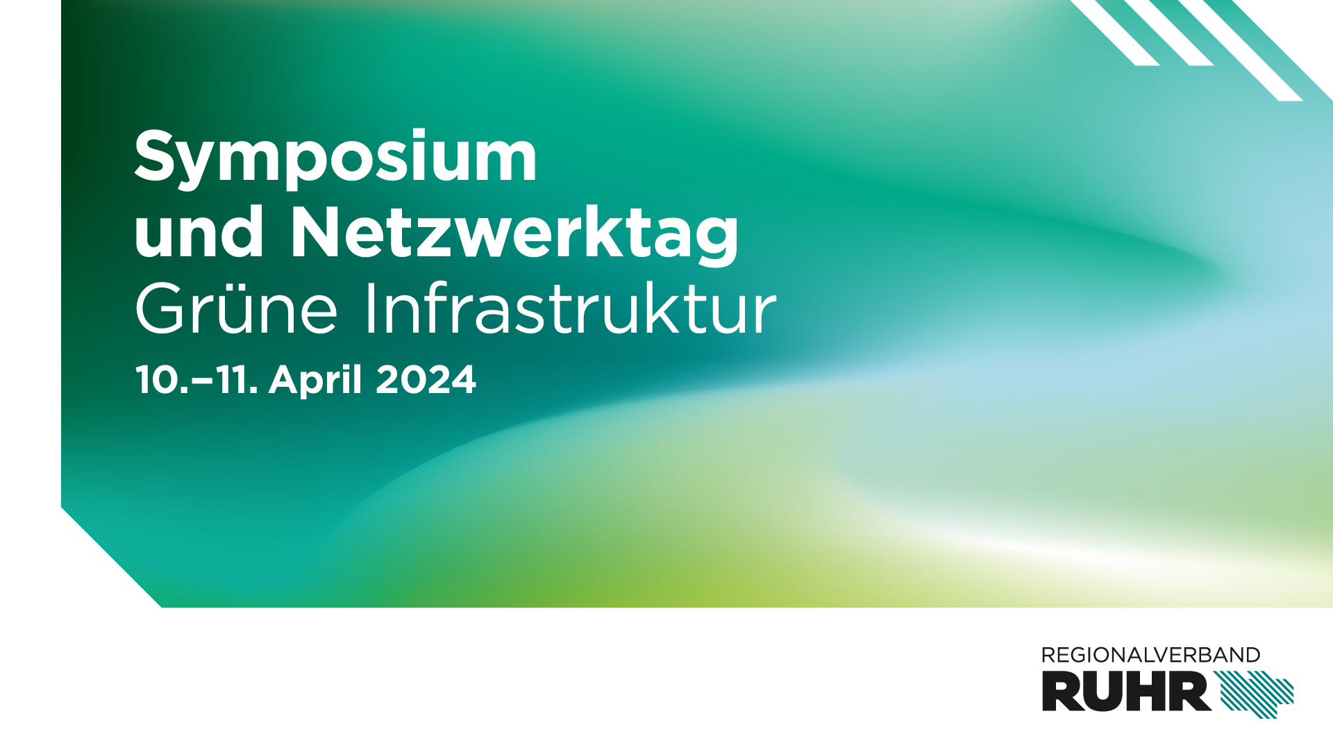 Gestalterisches Banner zum Symposium und Netzwerktag Grüne Infrastruktur