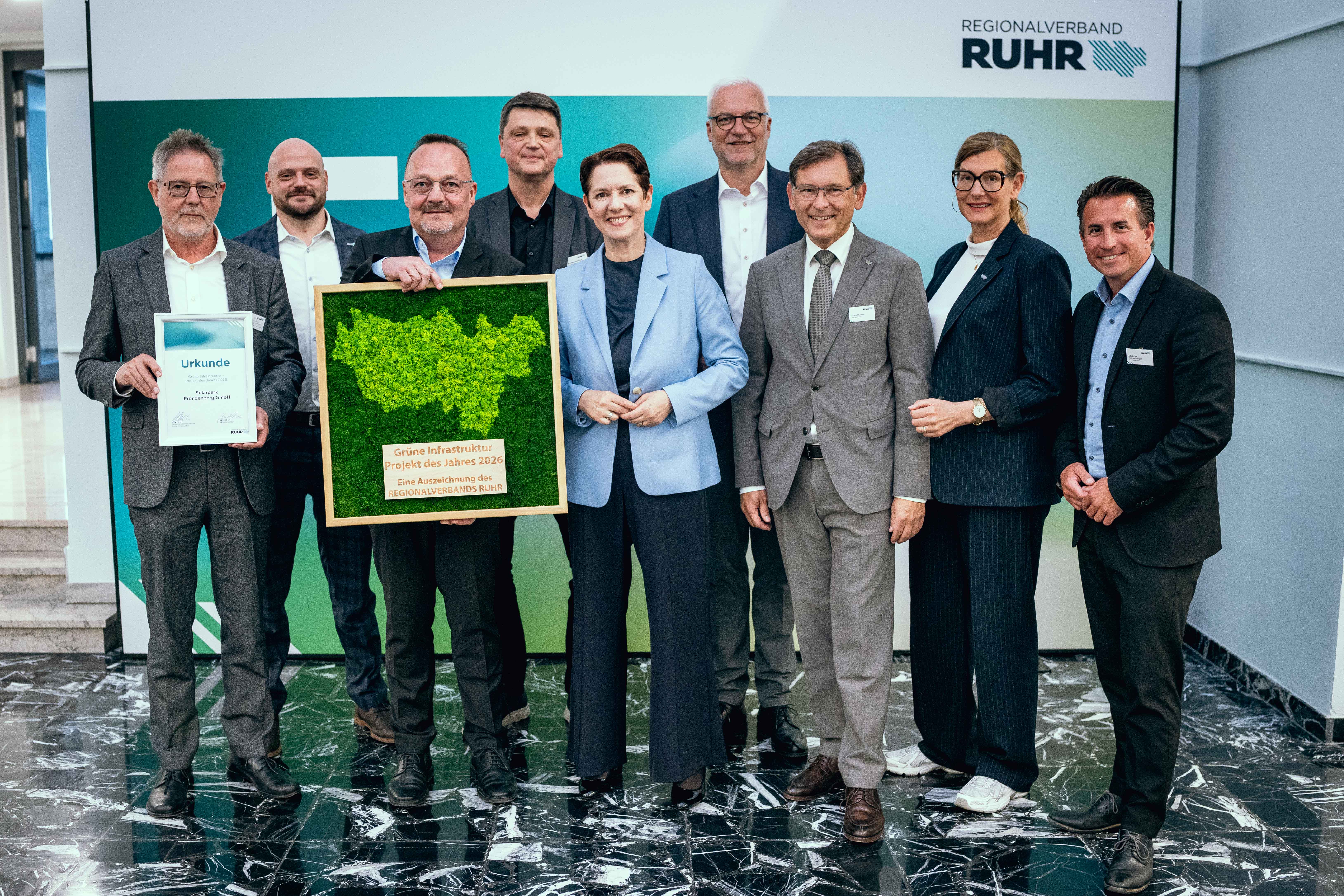 Auszeichnung Projekt des Jahres 2026 auf dem Symposium Grüne Infrastruktur, 2026.