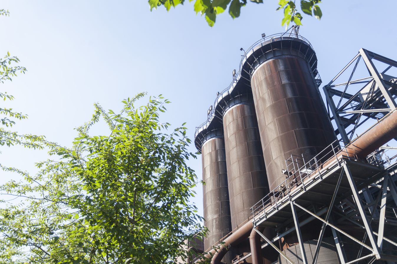 Im Landschaftspark Duisburg-Nord, Ankerpunkt der Route Industriekultur.