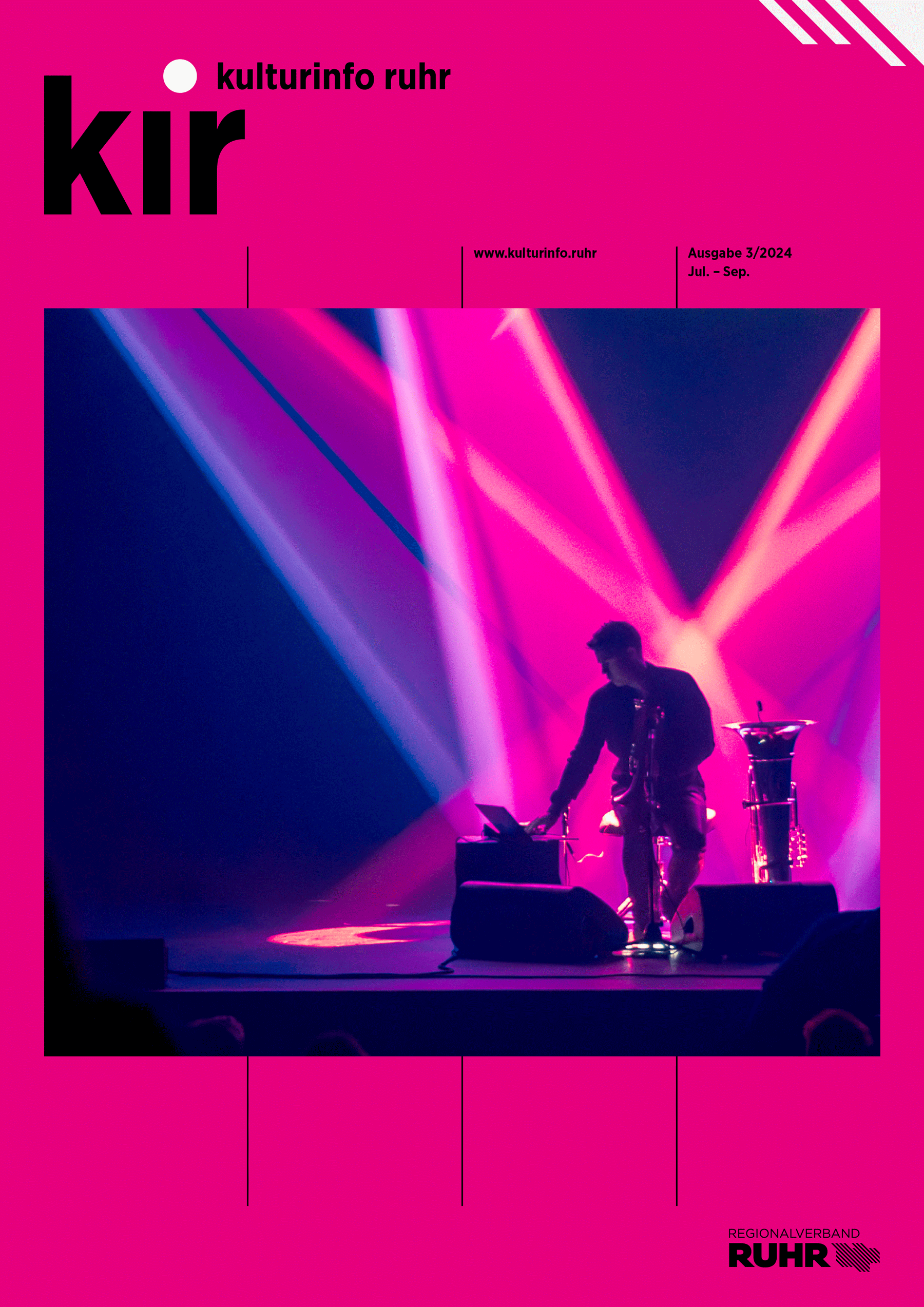 Das Cover zeigt einen Musiker im Scheinwerferlicht auf einer Bühne.