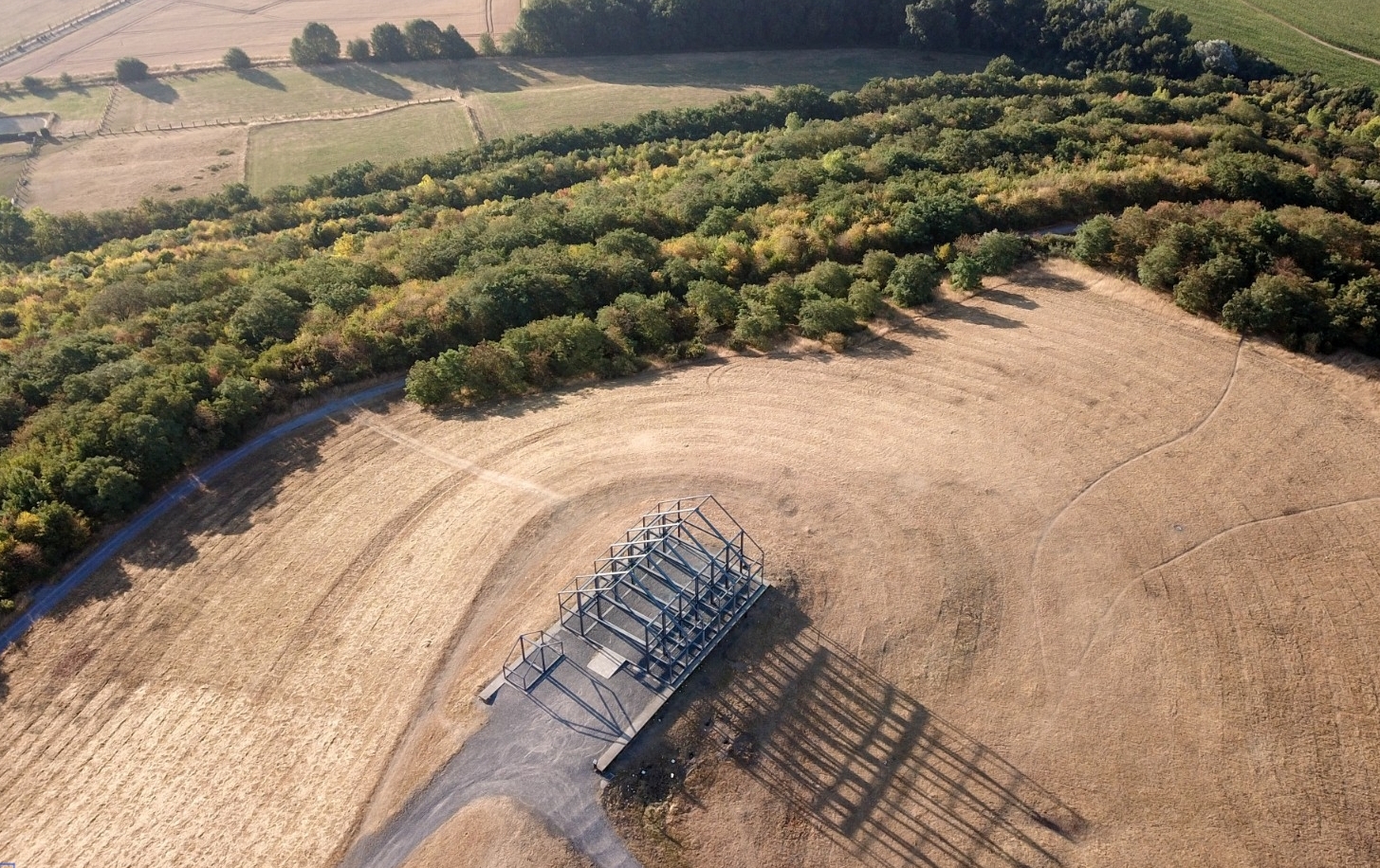 Das Hallenhaus auf der Halde Norddeutschland in Neukirchen-Vluyn.