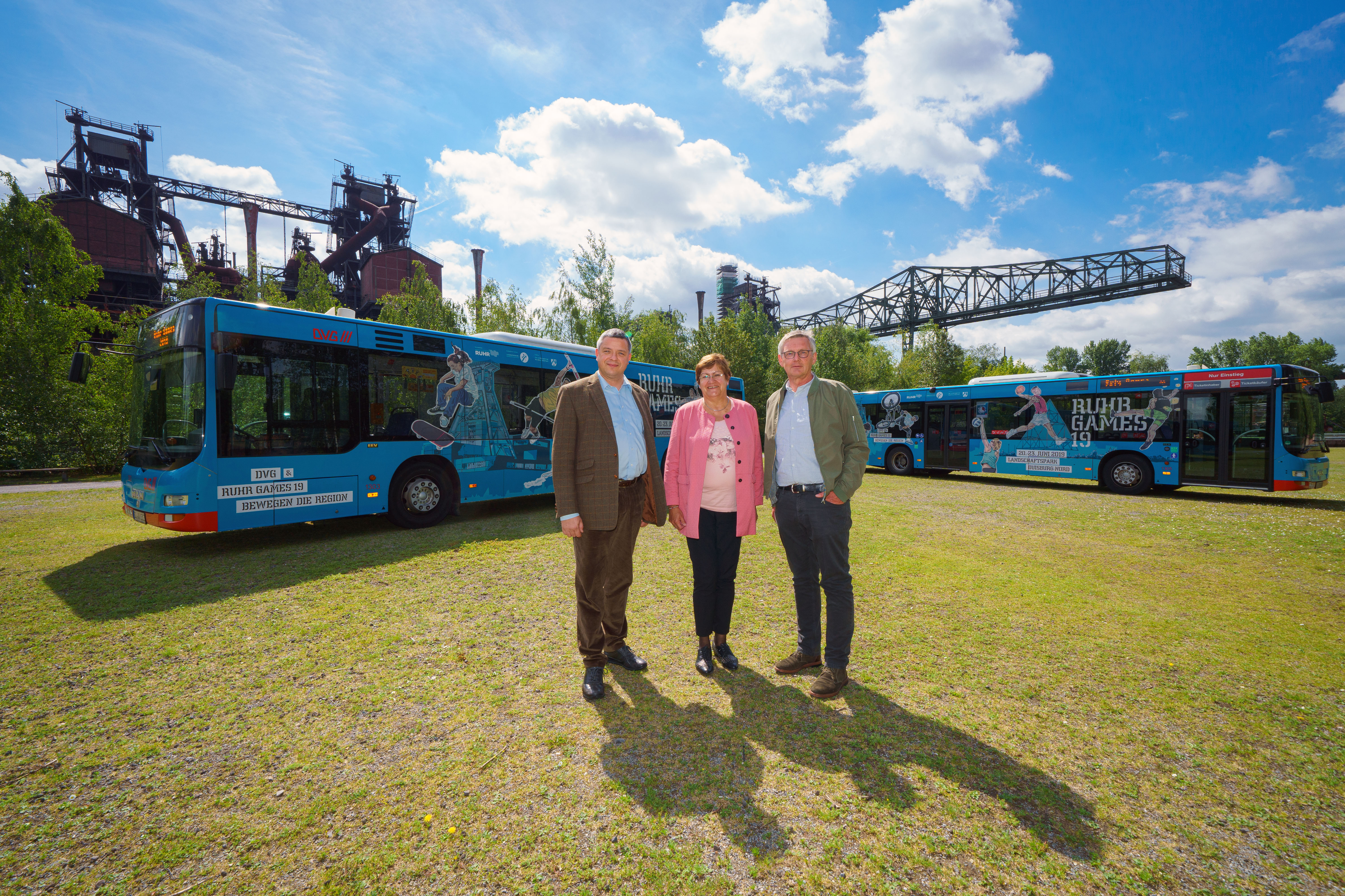 Duisburger Verkehrsgesellschaft macht Werbung für die Ruhr Games