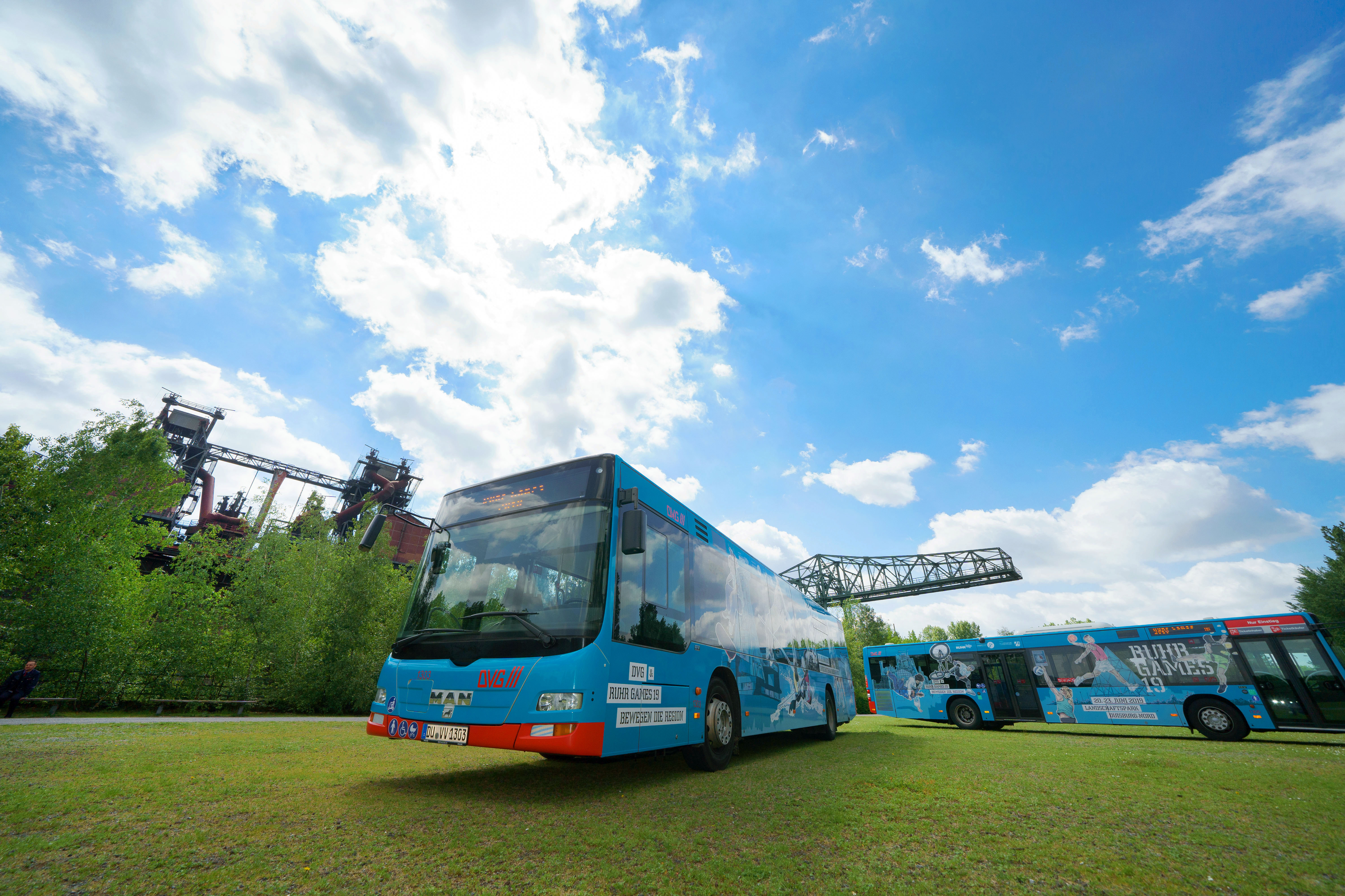 Duisburger Verkehrsgesellschaft macht Werbung für die Ruhr Games