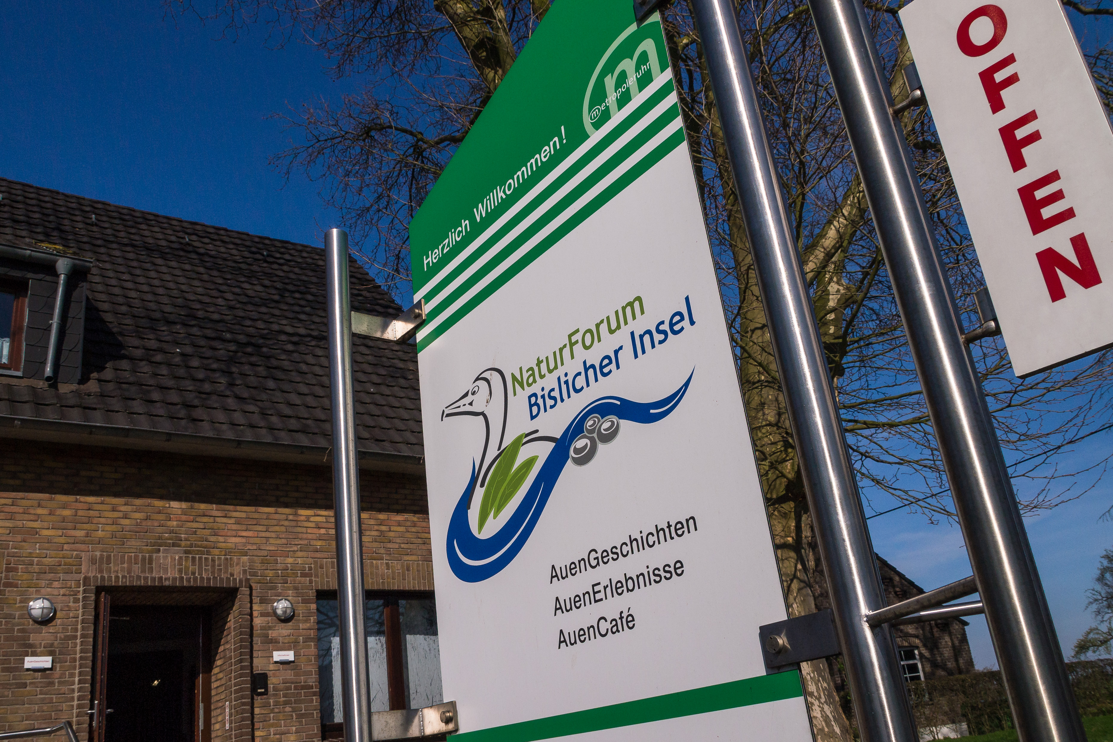 Das RVR-NaturForum Bislicher Insel in Xanten. 