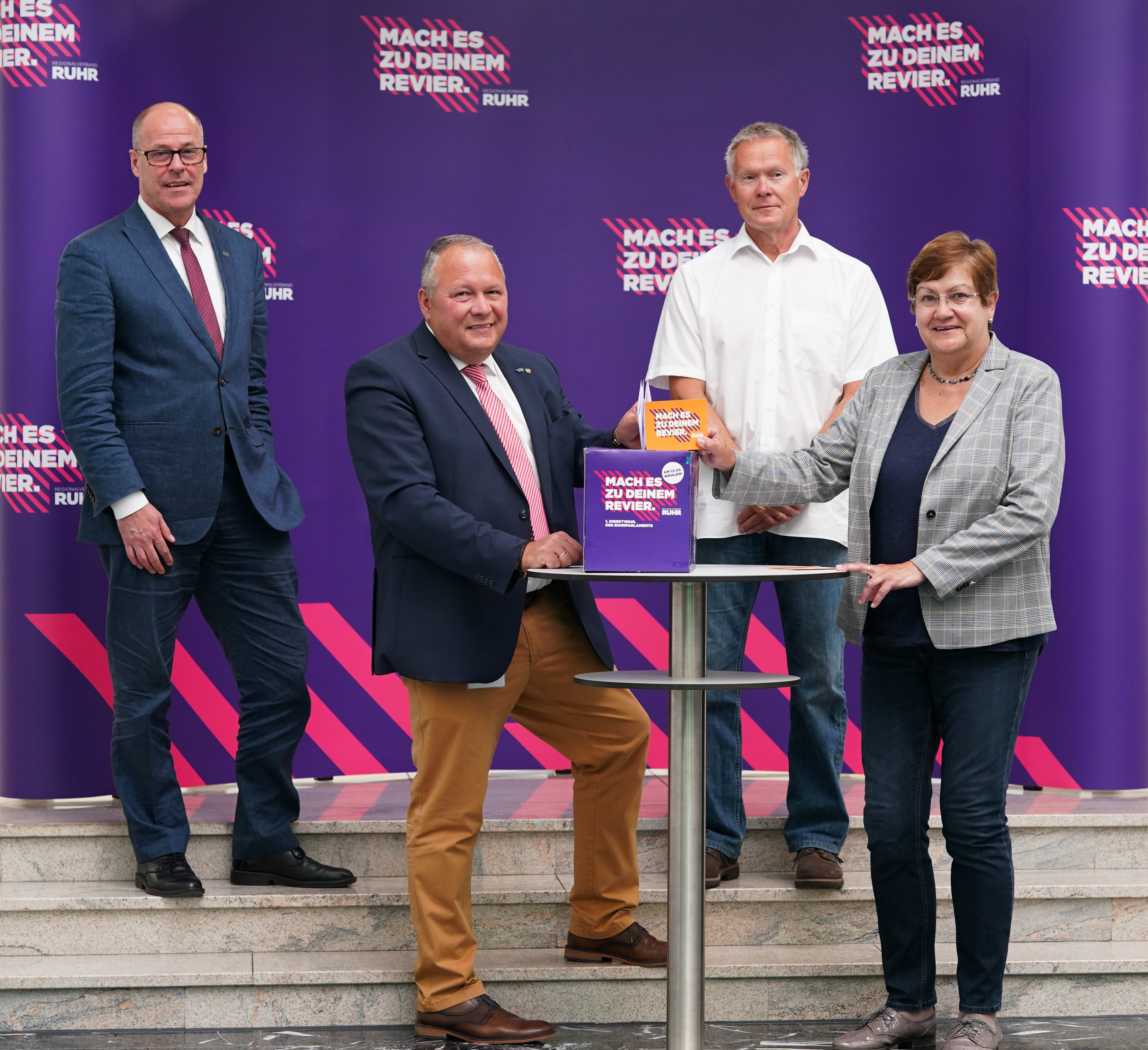 Präsentation Informations- und Motivationskampagne zur Ruhrwahl 2020.