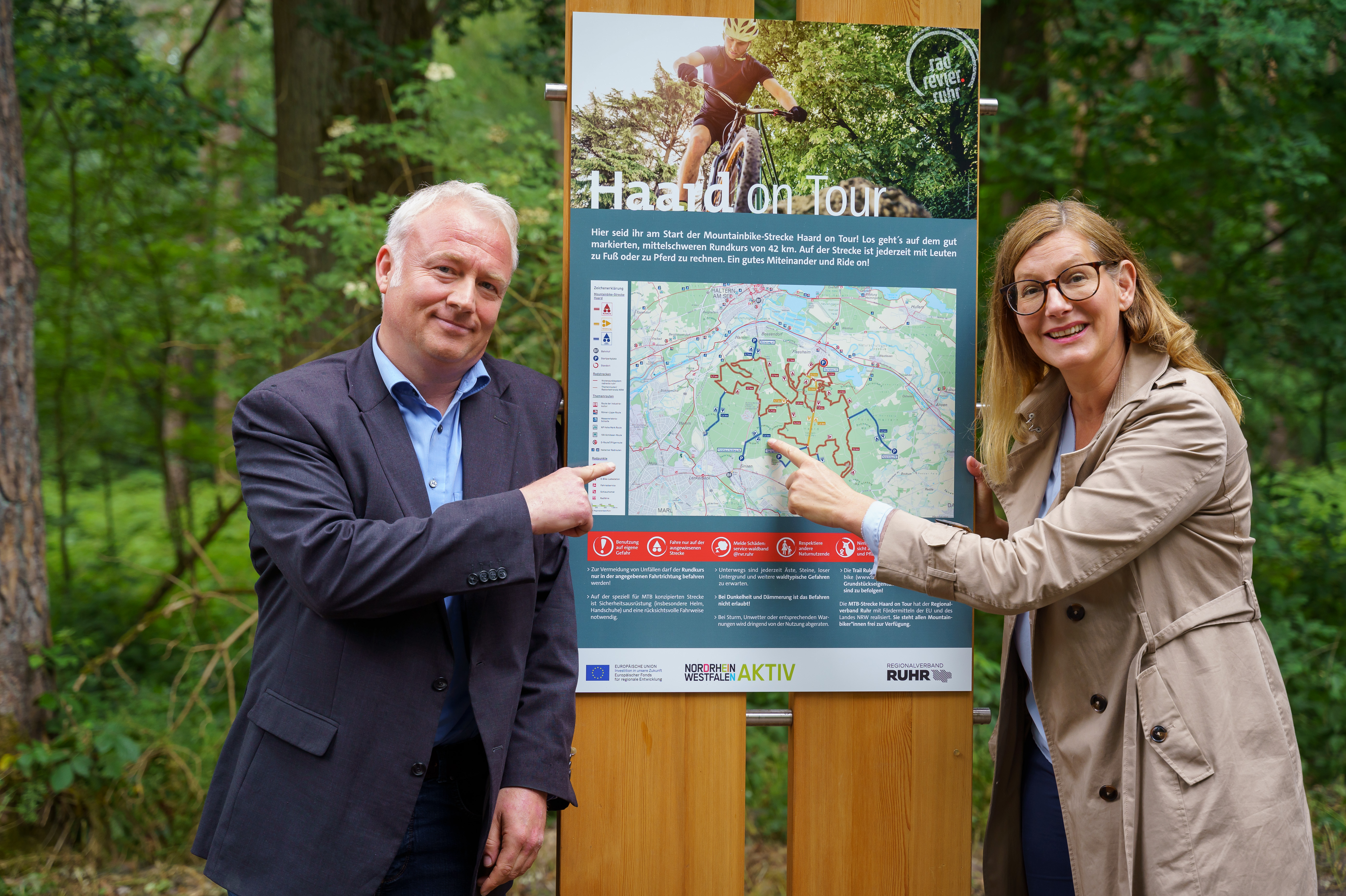 RVR eroeffnet MTB Rundkurs Haard.