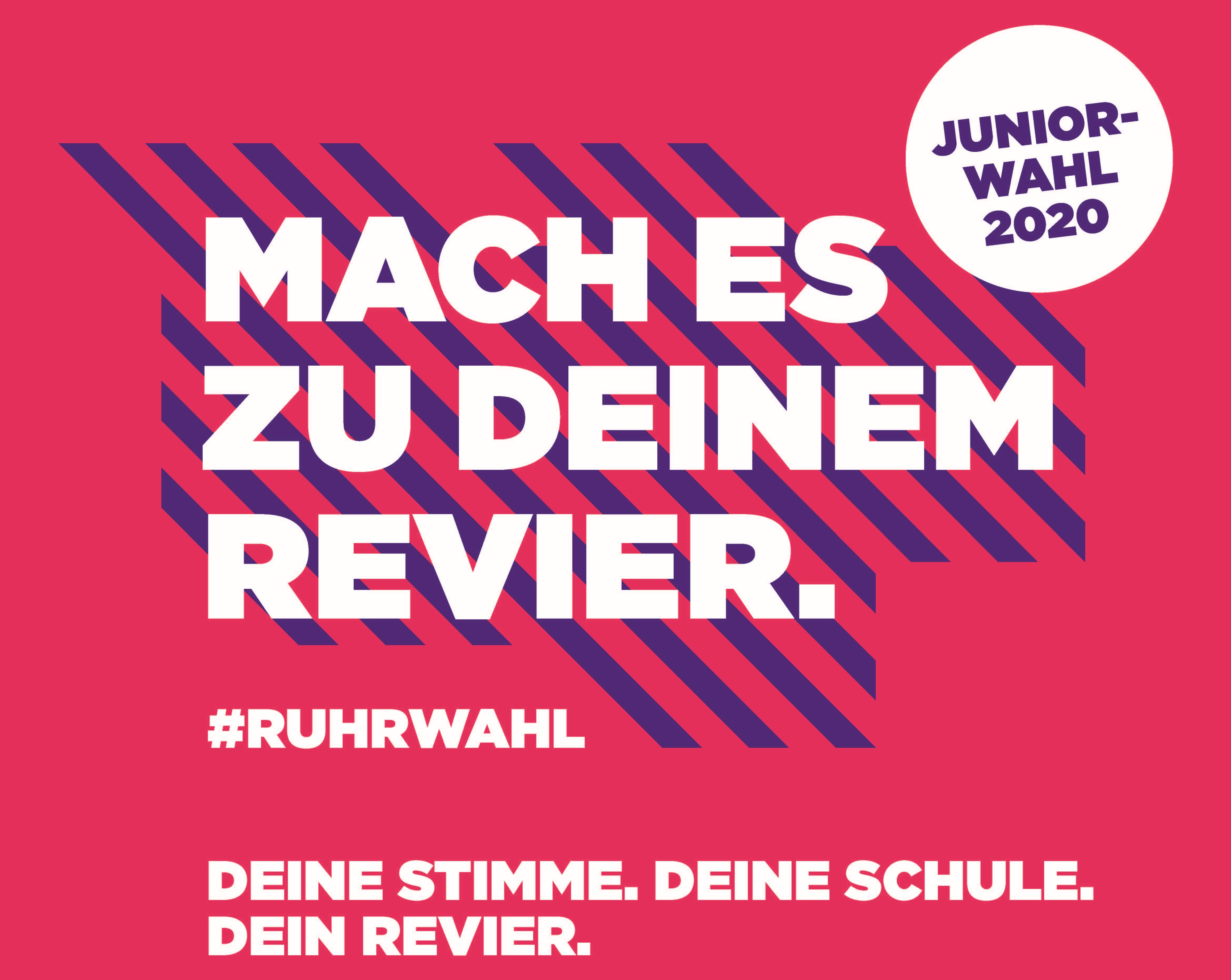 Label "Mach es zu Deinem Revier" zur Aktion Juniorwahl.