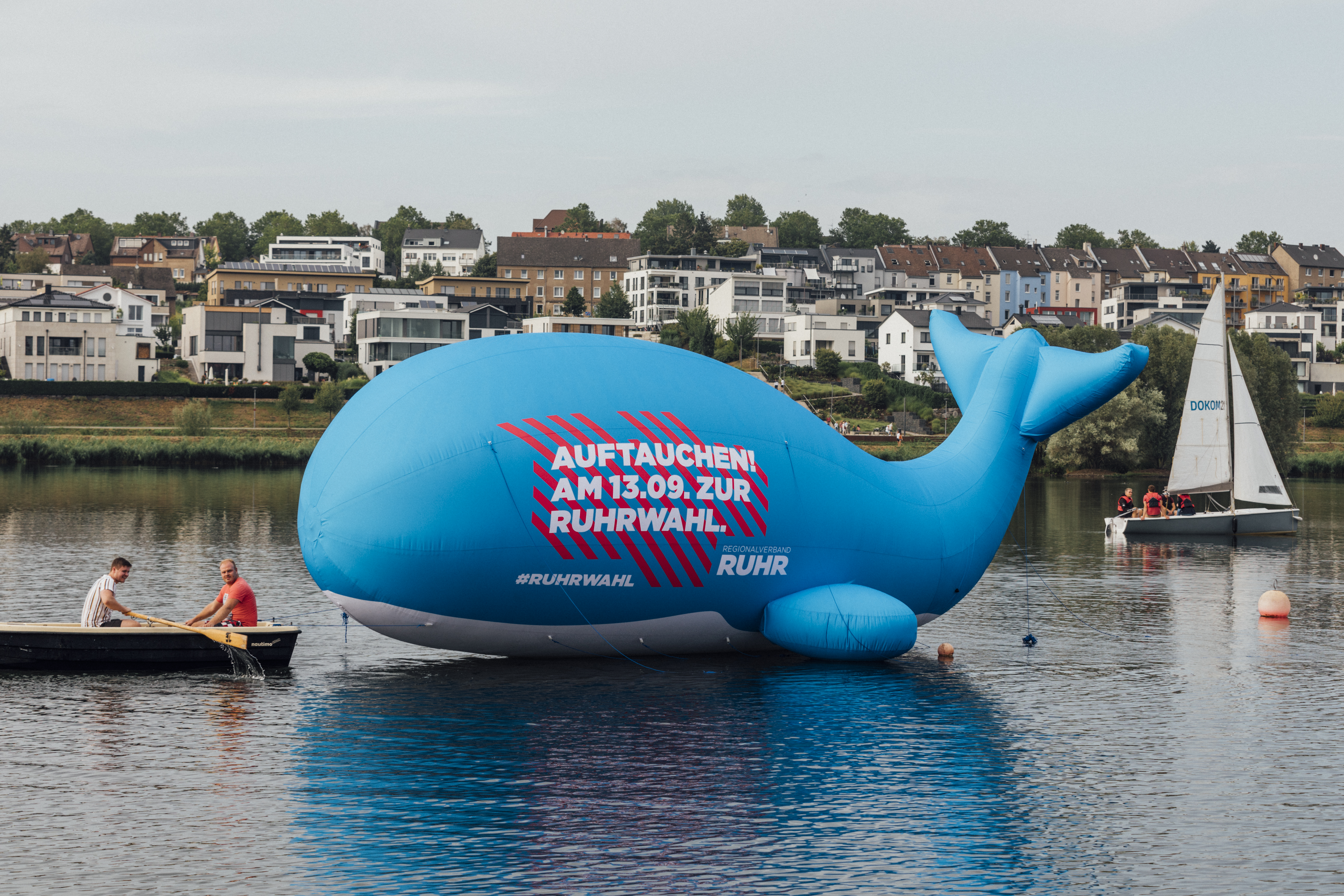 Der Ruhrwahl auf dem Phoenix-See in Dortmund am 15. September 2020.