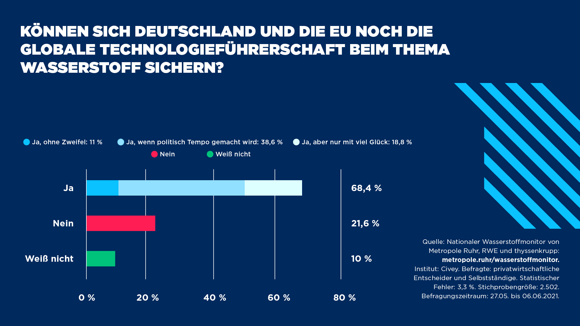 Umfrage Nationaler Wasserstoffmonitor - Schaubild 1.