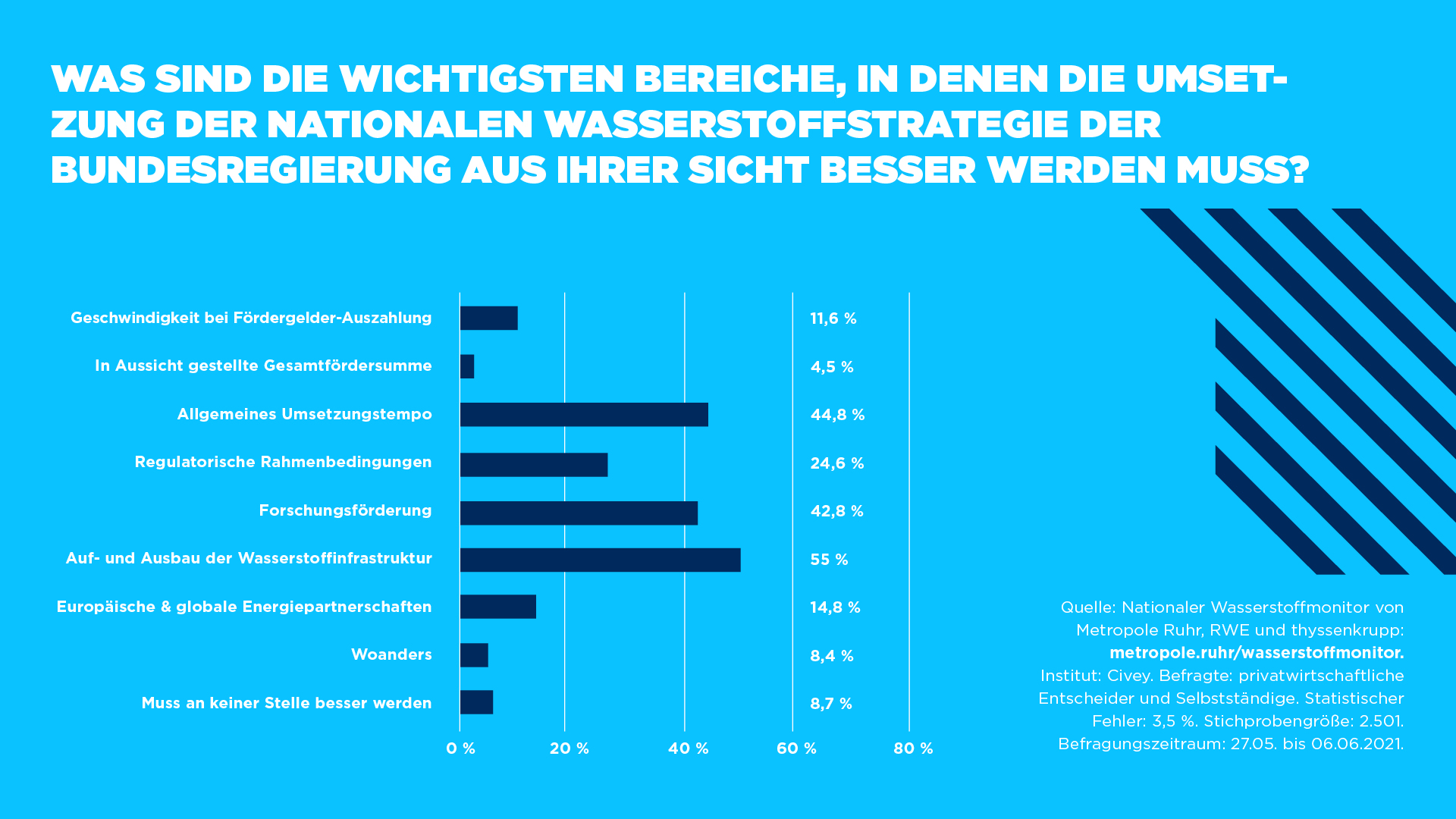 Umfrage Nationaler Wasserstoffmonitor - Schaubild 2.