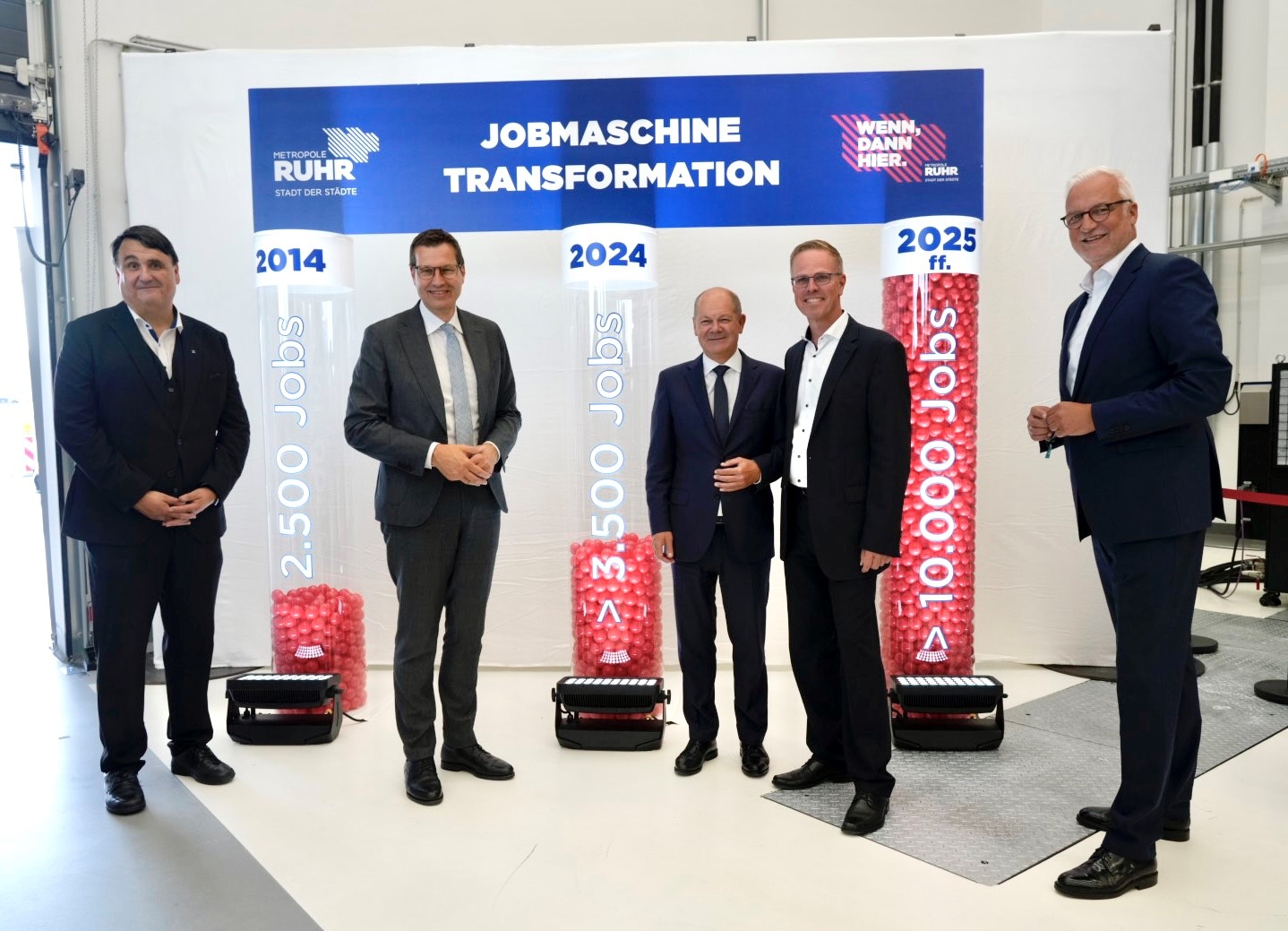 Gruppenbild mit Kanzler Scholz