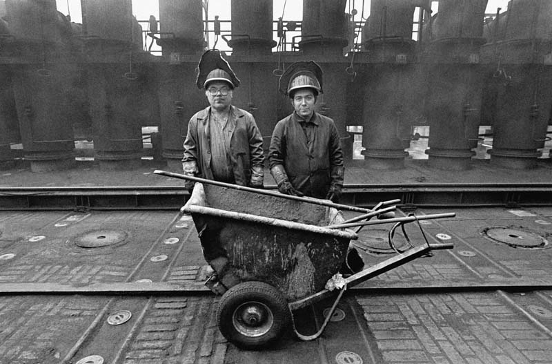 Arbeiter auf der Kokerei Zollverein.