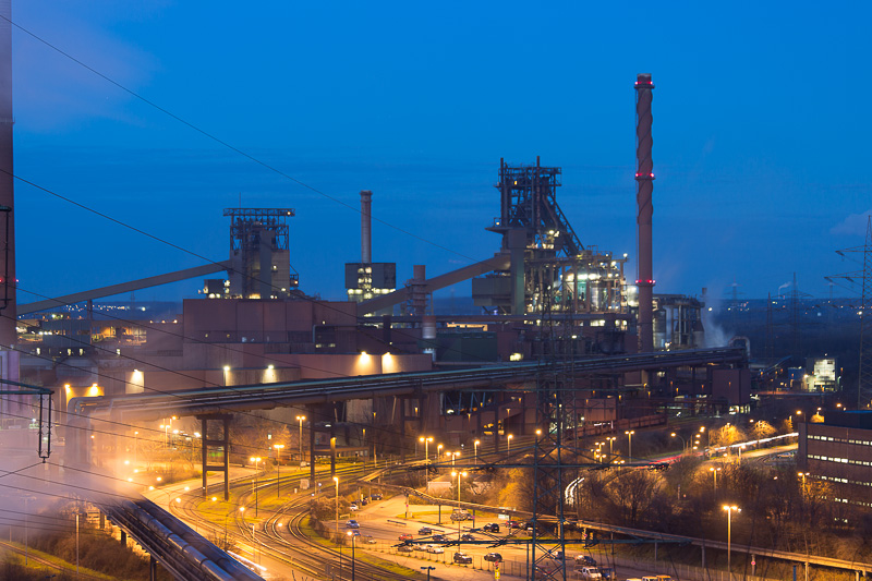 Die Kokerei Schwelgern in Duisburg ist eine der modernsten und größten Kokereien der Welt. 