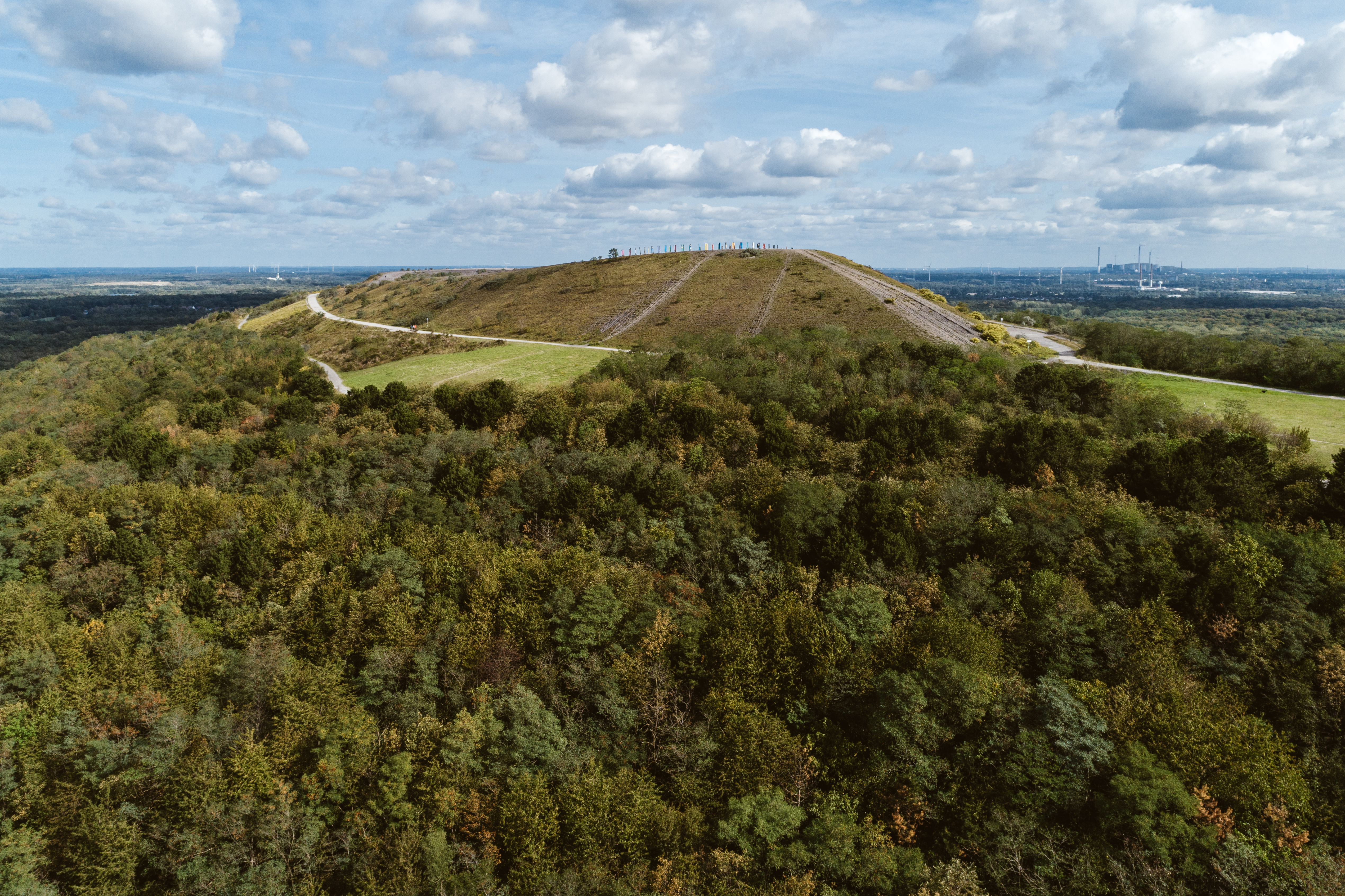 Die Halde Haniel in Bottrop.