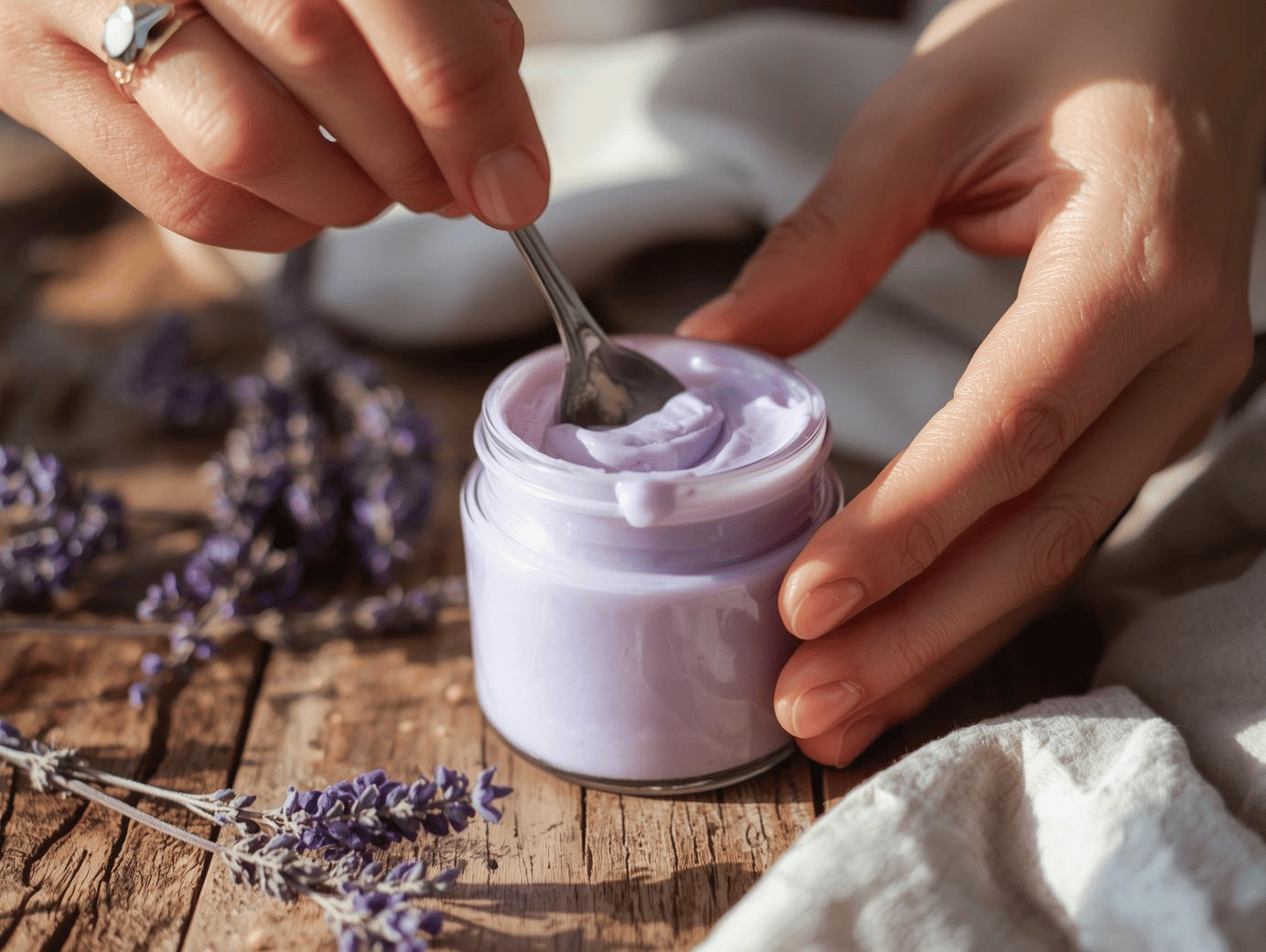 Eine Salbe wird angerührt